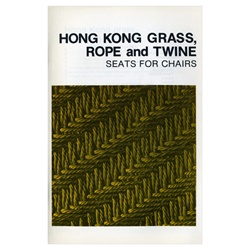 Hong Kong Grass, Rope and Twine Seats for Chairs By Ruth Comstock